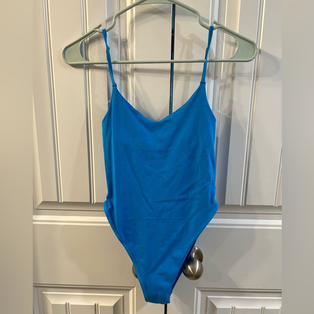 Free People Brief Bodysuit in Baywatch Blue size XS/S